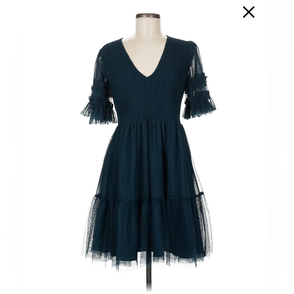 NWT Boden Tulle Smocked Mini Party Dress Size 8R - Picture 2 of 4